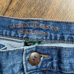 Lauren Jeans Co Ralph Lauren Cropped Jeans Size 34 Vintage 90s Medium Wash